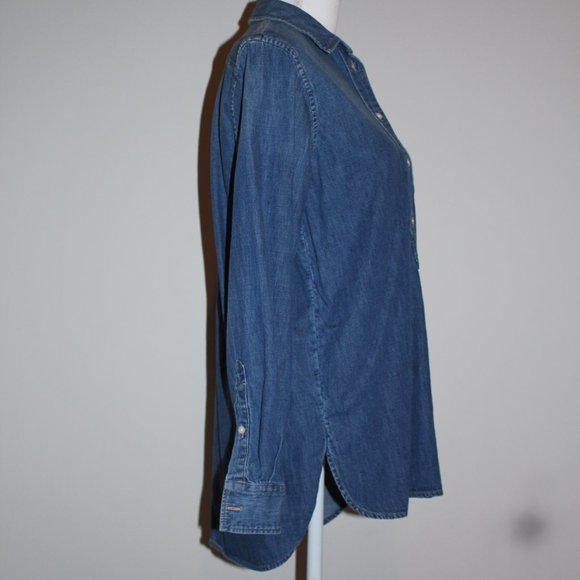 Lauren Ralph Lauren half-button down demin tunic - pullover - Picture 5 of 7